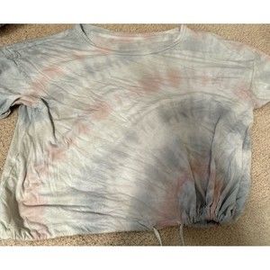 American eagle cropped tie dye top